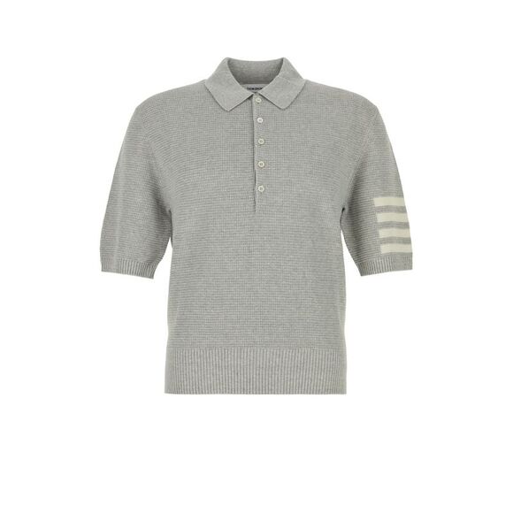Thom Browne Men Textured Stitchrelaxed Fit Sspolo In L